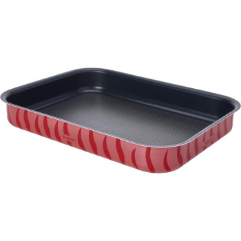Tefal Tempo 3 Pcs Oven Dish Set, Rectangular, Red, Alminium, J1195685