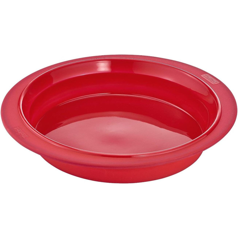 Tefal Proflex Silicone Round Cake Bakeware 24 CM, Red