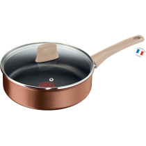 Tefal Eco-Respect 24CM Saute Pan With Lid, Red