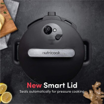 Nutricook Smart Pot 2, 8 Liters, 9 In 1 Electric Pressure Cooker, Slow Cooker, Rice Cooker, Steamer, Saute Pot, Yogurt Maker and More, 12 Smart Programs With New Smart Lid