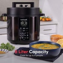 Nutricook Smart Pot 2, 8 Liters, 9 In 1 Electric Pressure Cooker, Slow Cooker, Rice Cooker, Steamer, Saute Pot, Yogurt Maker and More, 12 Smart Programs With New Smart Lid