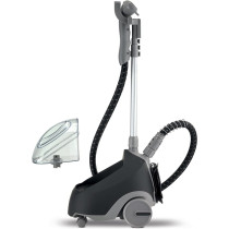 Kenwood Garment Steamer 1500W With 2L Water Tank Capacity, Rotary Wheels, Folding Rack, Trouser Press, Black