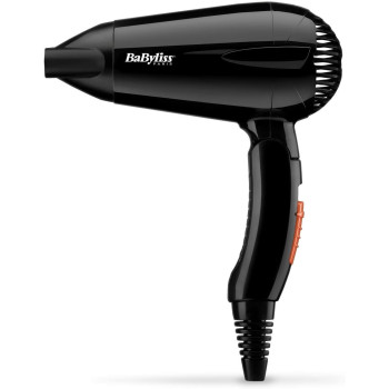 Babyliss Hair Dryer, Powerful 2000W Drying Performance With Dual Voltage For Travel Convenience, 2 Heat And Speed Settings With Fast Drying Time, Black