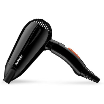 Babyliss Hair Dryer, Powerful 2000W Drying Performance With Dual Voltage For Travel Convenience, 2 Heat And Speed Settings With Fast Drying Time, Black