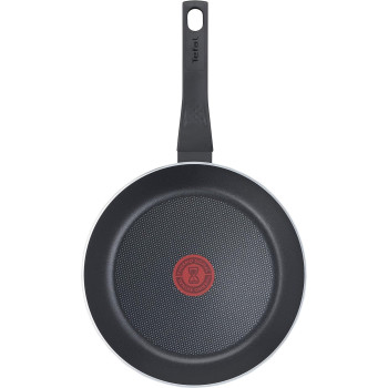 Tefal B55504 Easy Cook and Clean Frying Pan 24CM Non-Stick Coating Thermal Signal Sturdy Base Easy Cleaning Deep Shape, Black