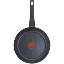 Tefal B55504 Easy Cook and Clean Frying Pan 24CM Non-Stick Coating Thermal Signal Sturdy Base Easy Cleaning Deep Shape, Black