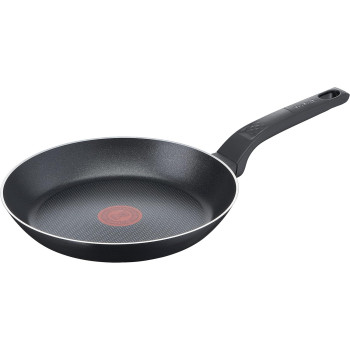 Tefal B55504 Easy Cook and Clean Frying Pan 24CM Non-Stick Coating Thermal Signal Sturdy Base Easy Cleaning Deep Shape, Black