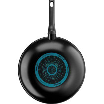 Tefal Easy Cook And Clean Wok Pan 28 CM Non-Stick Coating Safe Thermal Signal Stable Base Ideal Shape Healthy Cooking, Black