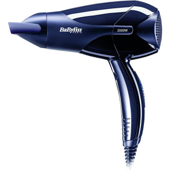Babyliss Powerlight 2000 Dryer, Lightweight And Powerful 2000W Dryer With Quick Drying Time, 2 Heat And 2 Speed Control, Easy To Handle And Efficient And Customizable Settings, Black