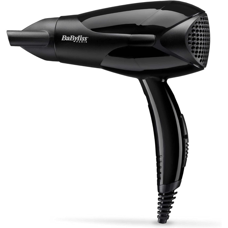 Babyliss Powerlight 2000 Dryer, Lightweight And Powerful 2000W Dryer With Quick Drying Time, 2 Heat And 2 Speed Control, Easy To Handle And Efficient And Customizable Settings, Black