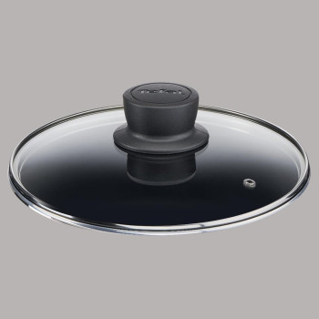 Tefal G6 Tempo Flame 26 Sautepan With Ss Lid, Non-Stick, Red, Aluminium