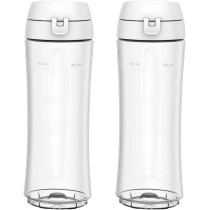 Moulinex Fresh Personal Blender With 2 On The Go Bottles, 600 Ml, 350 Watts, White, Plastic
