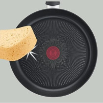 Tefal Frying Pan G6 Super Cook 24 CM Frypan Non Stick With Thermo Signal, Black, Aluminium