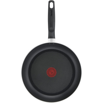 Tefal Frying Pan G6 Super Cook 28 CM Frypan Non Stick With Thermo Signal, Black, Aluminium