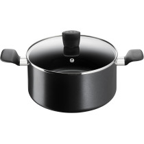 Tefal G6 Super Cook 24 CM Stewpot With Lid, Nonstick, Black, Aluminium