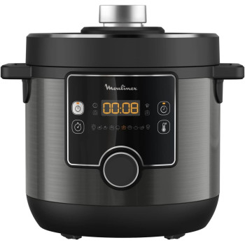 Moulinex Electrical Pressure Cooker Turbo Cuisine Electric Cooker 7.6 Litre 1200 Watts, Black