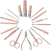 Sky-Touch Nail Clipper Set 18Pcs, Manicure Set Stainless Steel Professional Nail Clippers Pedicure Tools For Hand Foot And Face Care Gift For Men Women Friends And Parents