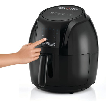 Black+Decker Xl Digital Air Fryer, 1800W, 5.6L/1.5Kg, 7 Presets, Crispy And Healthy Cooking, Rapid Air Technology and Led Display, Best For Frying, Grilling, Roasting
