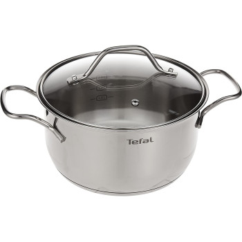 Tefal Intuition 20 CM Casserole, Premium Stainless Steel 18/10, 2.9 L, Induction, B8644474