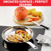 Tefal Intuition 28 CM Frypan, Premium Stainless Steel 18/10, Induction