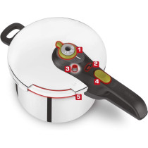 Tefal Secure Neo Pressure Cooker 8 L Tefal Optiss Kitchen Scale, White