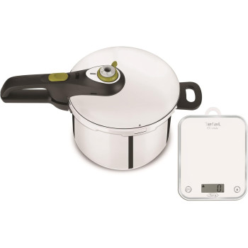 Tefal Secure Neo Pressure Cooker 8 L Tefal Optiss Kitchen Scale, White