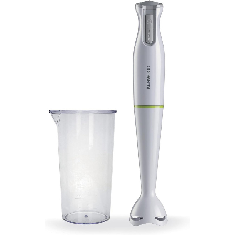 Kenwood Hand Blender 600W Stick Blender With Graduated Beaker, Turbo Function, Removable Wand For Easy Cleaning HBP02.001Wh, White