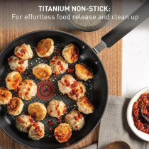 Tefal Ultimate Hard Anodized Nonstick Cookware Set 12 Piece, Oven Broiler Safe 400F, Lid Safe 350F, Kitchen Cooking Set W/Fry Pans, Saucepans, Dutch Oven, Pots And Pans, Dishwasher Safe, Black