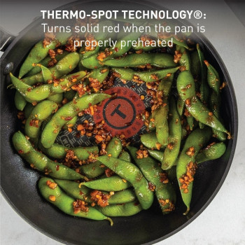 Tefal Ultimate Hard Anodized Nonstick Cookware Set 12 Piece, Oven Broiler Safe 400F, Lid Safe 350F, Kitchen Cooking Set W/Fry Pans, Saucepans, Dutch Oven, Pots And Pans, Dishwasher Safe, Black