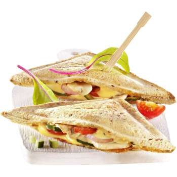 Moulinex Sandwich Maker Ultracompact Sandwich Maker Non Stick Plates, White, 700 Watts