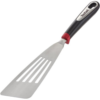 Tefal Ingenio Stainless Steel Flexible Spatula, Silver/Black, Stainless Steel/Plastic