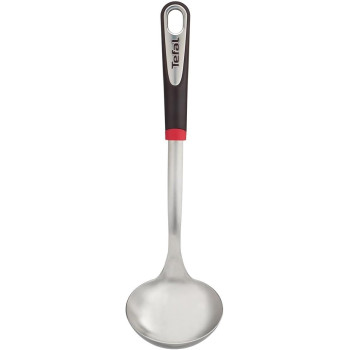Tefal Ingenio Stainless Steel Ladle, Silver/Black, Steel/Plastic