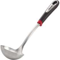 Tefal Ingenio Stainless Steel Ladle, Silver/Black, Steel/Plastic
