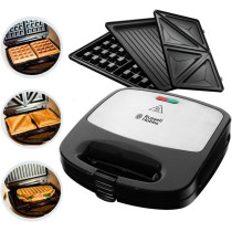 Russell Hobbs 24540 56/RH 3 In 1 Sandwich Maker, 760 W, Removable Plates