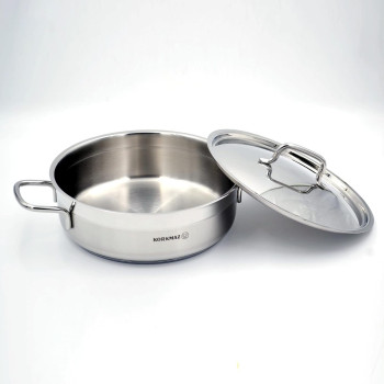 Korkmaz Alfa Casserole 24X8CM, 3.5L, Silver, A1022