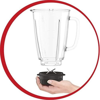 Moulinex Blendforce Glass Blender, White, 1.75 L, 700 W