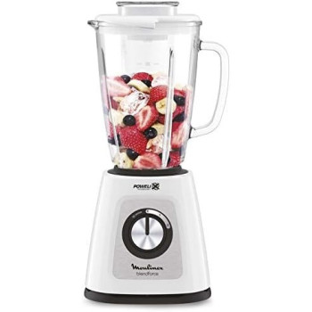 Moulinex Blendforce Glass Blender, White, 1.75 L, 700 W