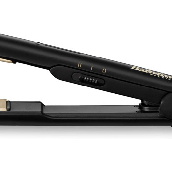 Babyliss Hair Straightener, 25Mm And Multiple Heat Settings, Up To Temperature With Fast Heat-Up Time, Ready To Use In 30 Seconds With Salon-Quality Results, Black