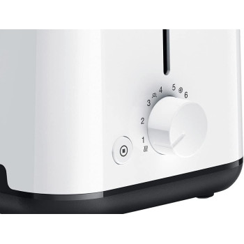 Braun Breakfast Toaster HT 1010 Wh, 2 Slots, 8 Browning Settings, Bun Warmer, 900 Watts, White