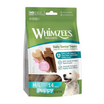 Whimzees Puppy Dental Dog Treats, Stix M/L, 14Pcs, 210G (Pack Of 8)