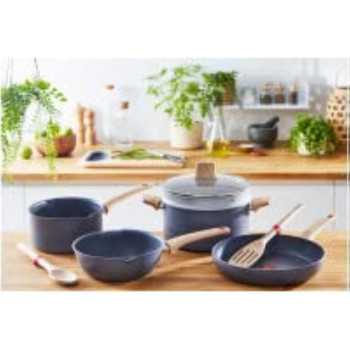 Tefal Natural Force Pan, Size 22 CM, Non-Stick, Grey