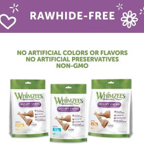 Whimzees Occupy Antler Natural Dental Chews For Dogs, 360G, Small, 24Pc (Pack Of 6)
