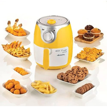 Ariete Air Fryer Mini 2.8L, 1000W, With 6 Programs For Baking And Frying, Non Stick Basket, 200 C Temp, Dehydrate Function, 30 Minute Timer, Ideal For Meat, Fish And Vegetables