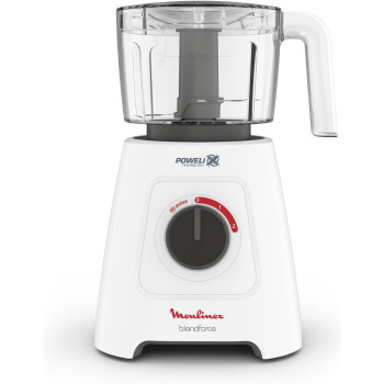 Moulinex Blender Blendforce 1.75 L Blender Smoothie Maker Mixer 700 W 2 Attachments Glass Jug Grinder And Chopper Accessories Powelix Technology