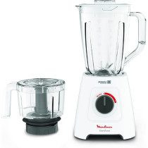 Moulinex Blender Blendforce 1.75 L Blender Smoothie Maker Mixer 700 W 2 Attachments Glass Jug Grinder And Chopper Accessories Powelix Technology