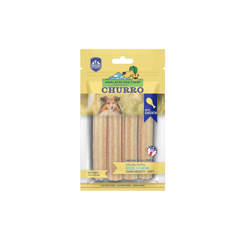 Himalayan Dog Chew Churro With Chicken For Dogs Of All Size, 113.3G (Pack Of 10)