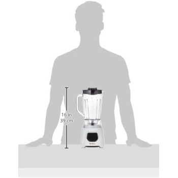 Moulinex Blendeo And Blender, 1.5 Litre, With Ice Crush Technology And 2 Grinder And Chopper Accessories, 450 Watts, White, Plastic