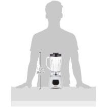 Moulinex Blendeo And Blender, 1.5 Litre, With Ice Crush Technology And 2 Grinder And Chopper Accessories, 450 Watts, White, Plastic