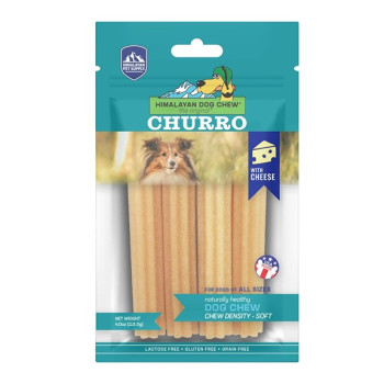 Himalayan Dog Chew Churro With Cheese For Dogs Of All Size, 113.3G (Pack Of 10)