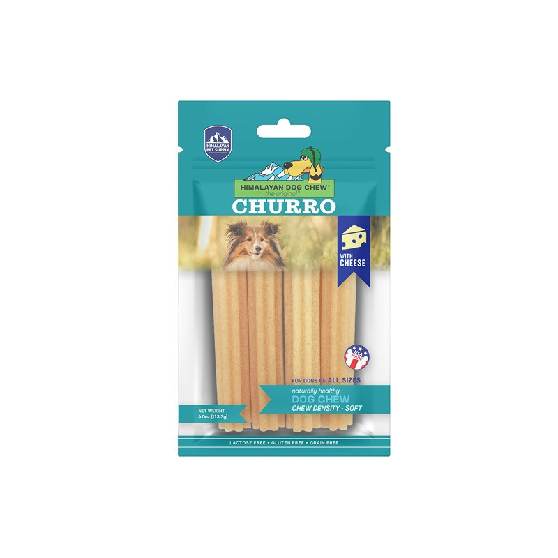Himalayan Dog Chew Churro With Cheese For Dogs Of All Size, 113.3G (Pack Of 10)
